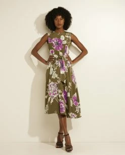 Linen Dress With Belt