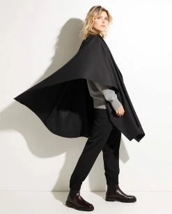 Wool-cashmere Cape
