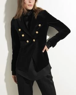 Cotton Velvet Blazer