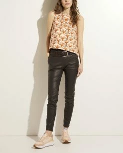 Stretch Leather Pants