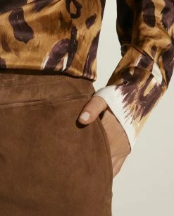 Suede Trousers -pauw Sales Shop pauw 330D60000192690 M2 2