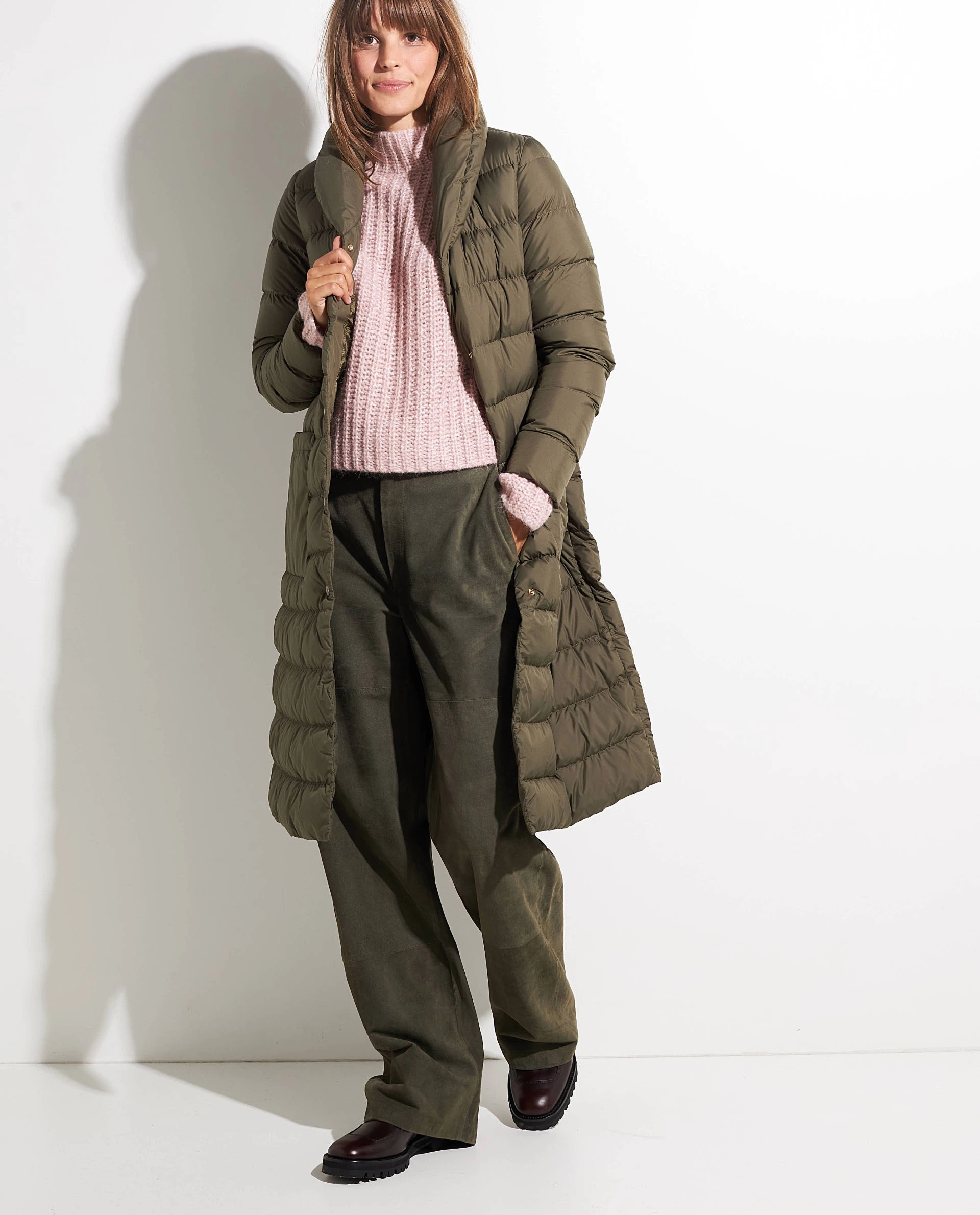 Wide-leg Suede Pants 1 Wide-leg Suede Pants