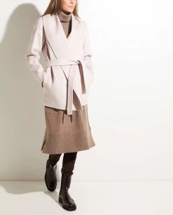 Asymmetric Cashmere Coat