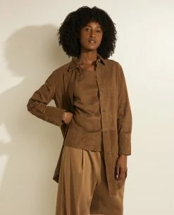 Suede Shirt Jacket