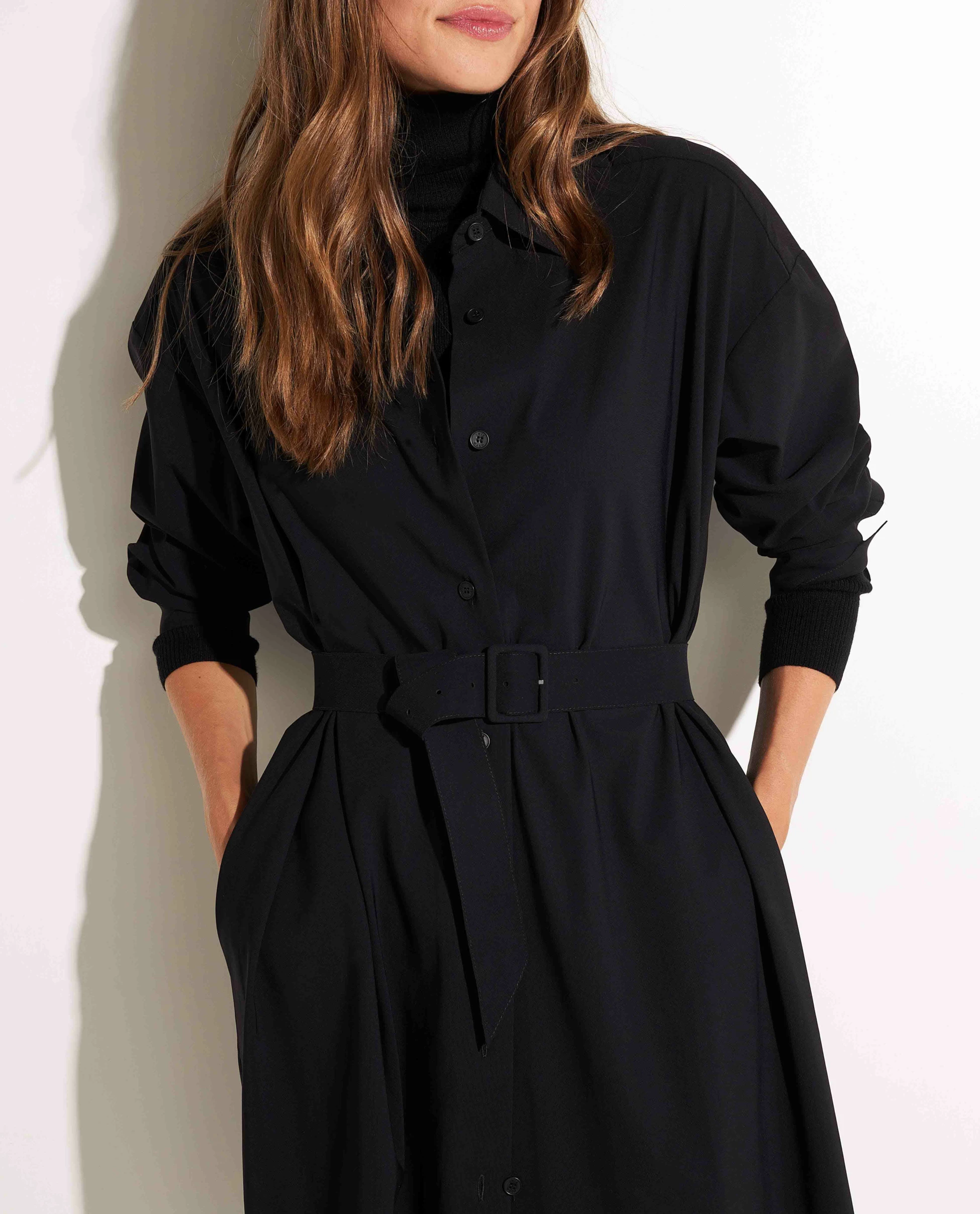 Shirt Dress With Belt 4 Shirt Dress With Belt - Image 4