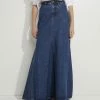 Denim Maxi Skirt