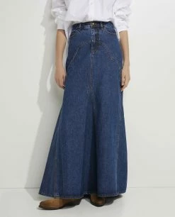 Denim Maxi Skirt