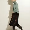 Velvet Midi Skirt