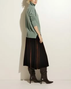Velvet Midi Skirt -pauw Sales Shop pauw 421546001838600 P5 2