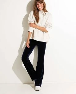 Flared Trousers In Stretch Velvet