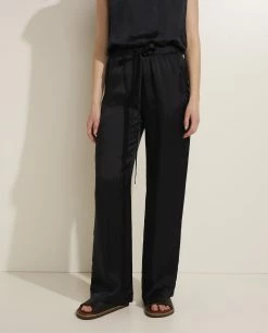 Straight Satin Trousers