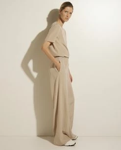 Wide Leg Silk Pants
