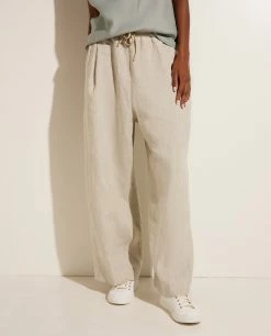 Wide-leg Linen Trousers