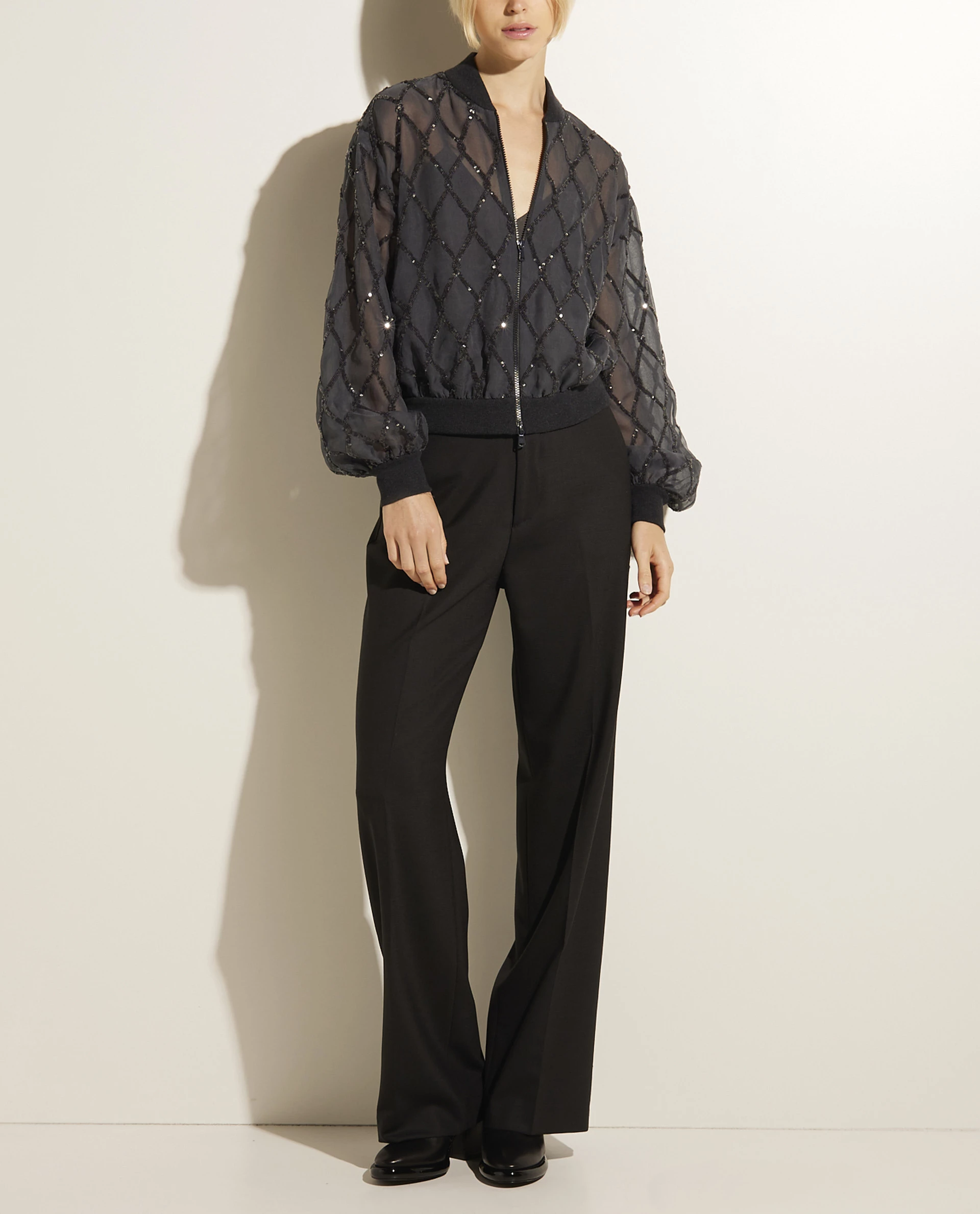 Wide Leg Pants In Wool Blend 1 Wide Leg Pants In Wool Blend