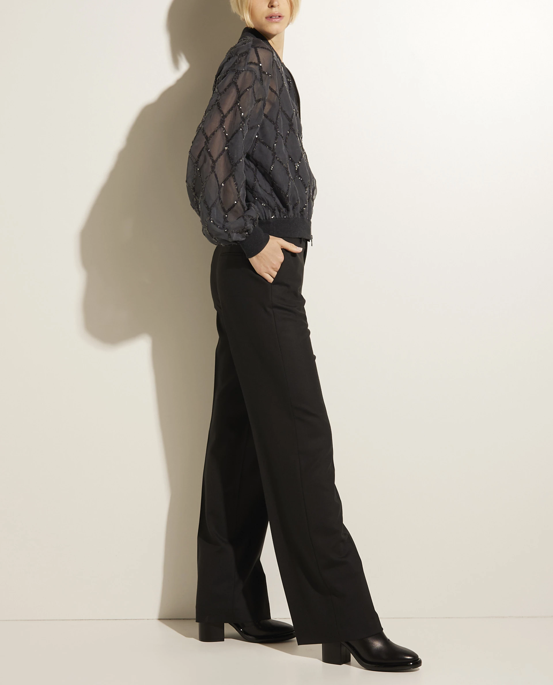 Wide Leg Pants In Wool Blend 2 Wide Leg Pants In Wool Blend - Image 2