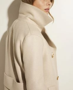 Double Breasted Woolen Coat -pauw Sales Shop pauw 440D090016WV770 M1 2