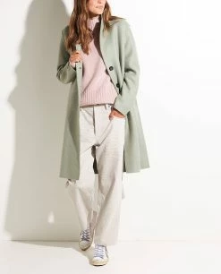 Overcoat In Pressed Wool