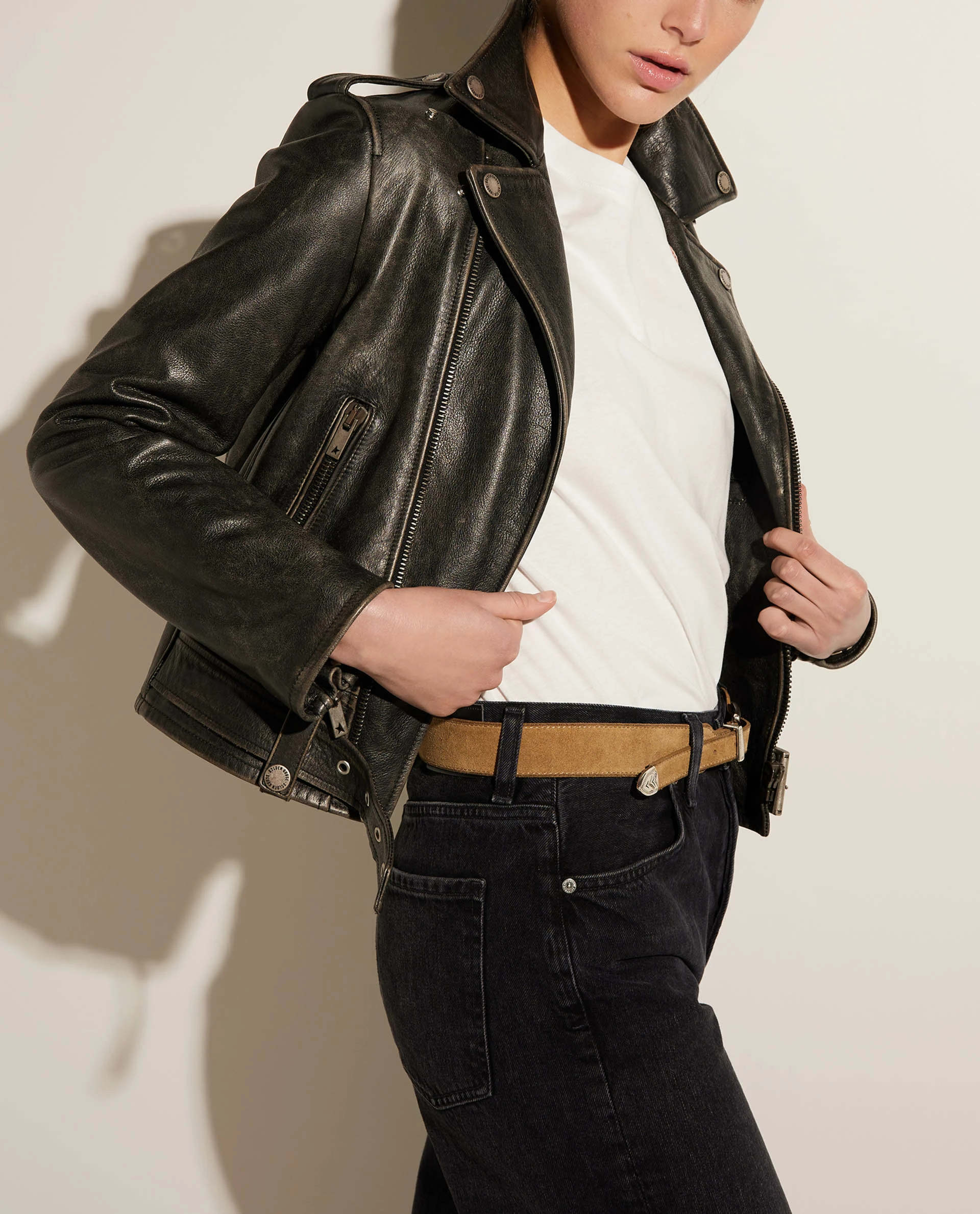 Leather Biker Jacket 2 Leather Biker Jacket - Image 2