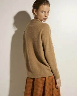Cashmere Funnel Neck Pullover
