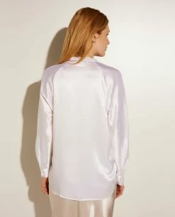 Band Collar Blouse In Silk -pauw Sales Shop pauw 470L270031SI000 P5 2