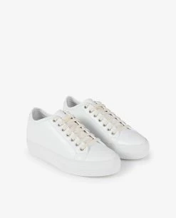 Fox Platform Leather Sneakers
