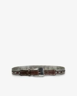 Leather Belt With Studs -pauw Sales Shop pauw 49343700879M600 M1 2