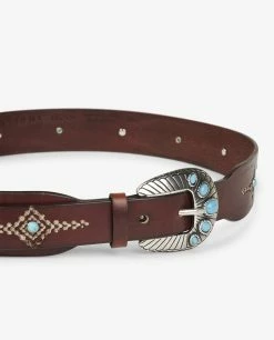 Leather 'Sportiva' Belt -pauw Sales Shop pauw 493W460012LE620 M1 1