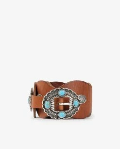 Leather Navajo Style Belt