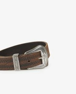 Leather Studded Belt -pauw Sales Shop pauw 493W90000490600 P5 2