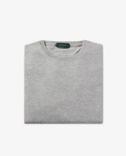 Wool Cashmere Crewneck Sweater