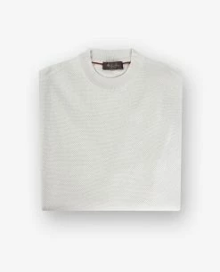 Silk Cashmere Girocollo Ribble Sweater