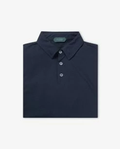 Ice Cotton Long Sleeve Polo Shirt