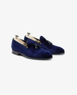 Velvet Tassel Loafers