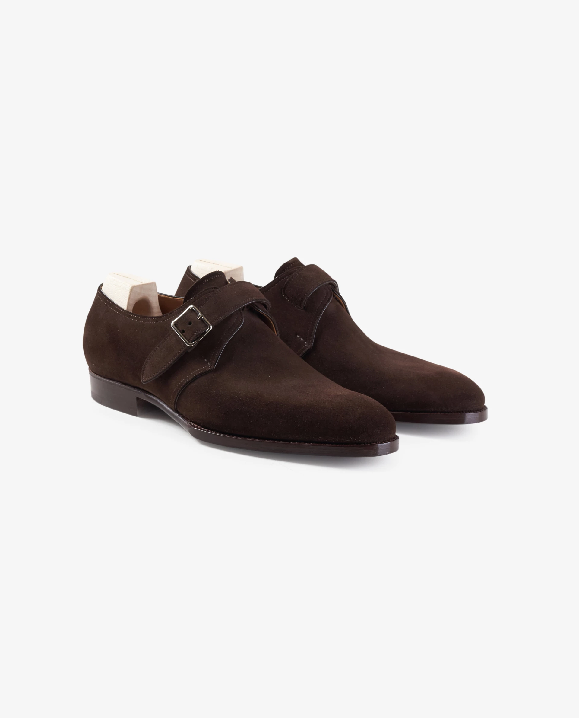 Suede Monk-Strap Shoes - Classic Mod. 107 1 Suede Monk-Strap Shoes - Classic Mod. 107