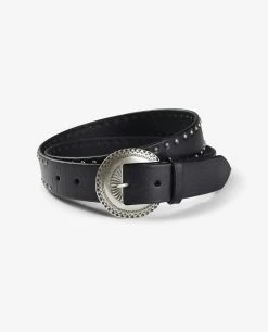 Ranch Leather Belt With Studs