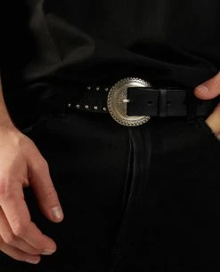 Ranch Leather Belt With Studs -pauw Sales Shop pauw 693209000990700 P5 2