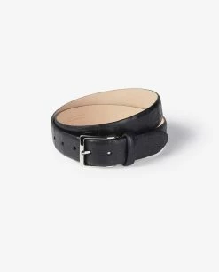 Slim Crocodile Leather Belt