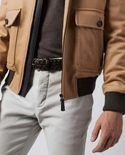 Braided Crocodile Leather Belt -pauw Sales Shop pauw 693255002890630 P5 2