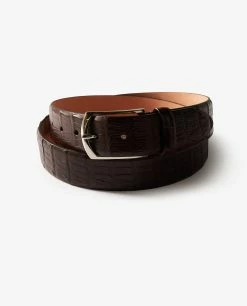 Crocodile Leather Belt