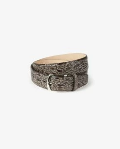 Crocodile Leather Belt